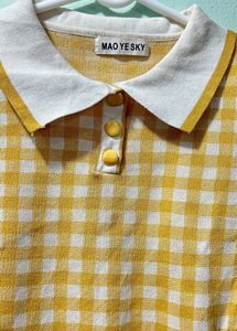 Yellow Checkered Top