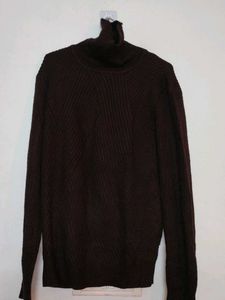 Stylish Brown Turtleneck Sweater