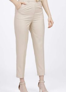 Beige Formal Pants For Women