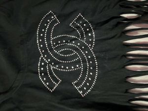 Black Embellished Long Sleeve Top