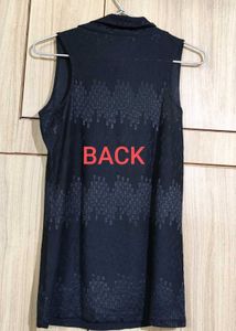Globus Black Sleeveless Top