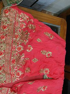 Emerald Green Embroidered Sharara set