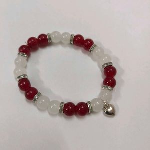 Beaded Heart Charm Bracelets