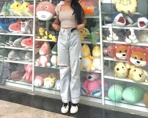 Ripped Light Wash Jeans