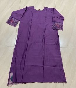 💜 Purple Party Wear Embroidered Suit 💜