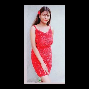 Red Shimmery Dress