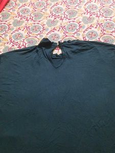 Teal Bell Sleeve Top