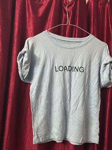 Light Blue 'Loading' Tee
