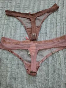 Victoria&#39;s Secret PINK Thong Set