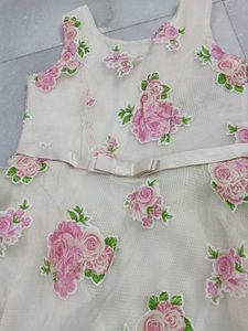 Floral Midi Dress With Leggings