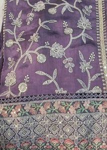 Elegant Embroidered Dress Material