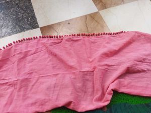 Pink Pom-Pom Scarf