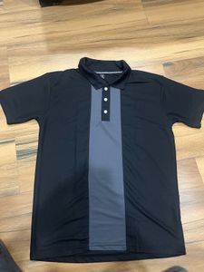 Mens polo tshirt black and grey colour