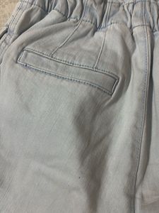 Light Wash Paperbag Jeans