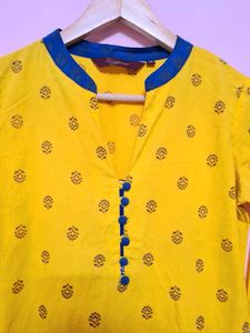 Sangria Yellow Kurta For Women