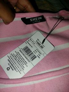 Pink Striped Crop Top| Price Drop