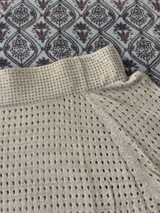 Crochet Bell Sleeve Top - Never Worn