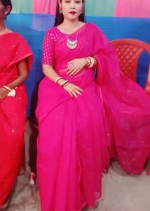 Rose Pink Saree 🥰