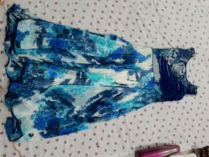 I Am Selling Ocean Printed Anarkali