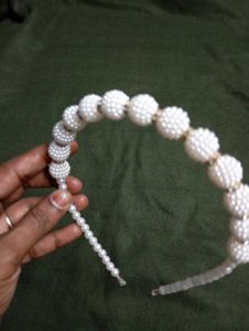 Pearl Headpand And Rose