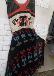 Stylish Women&#39;s Ethnic Kurta - Multi-color Design