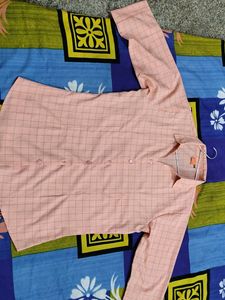 Light Pink Formal Check Shirt