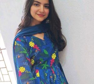 Blue Anarkali suit set🌻