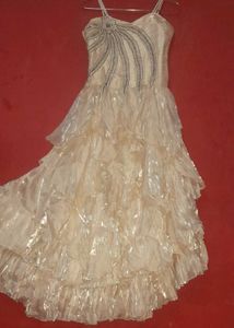 Vintage Cream Layered Party Dress