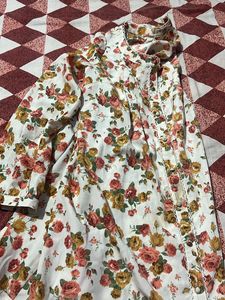 Floral Button-Down Top