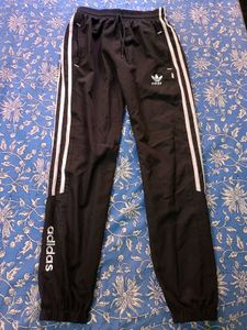 black joggers pants white stripes sweatpants grip
