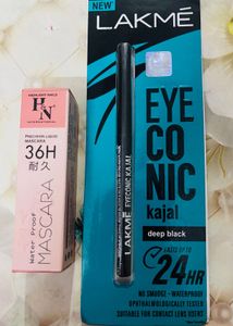 Lakme Kajl &amp; Mskara Combo 💯 %new