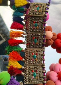 Oxidised Colourfull Choker With Earrings ❤️