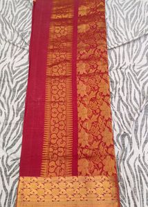 red colour pattu saree