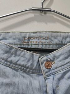 Branded Denim Shorts