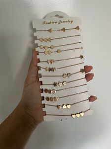 Gold Charm Bracelet Single Piece