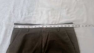 Brown Straight Fit Pants