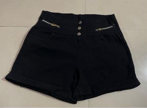 Black High Waisted Shorts