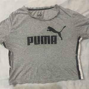 Puma Grey Logo Tee