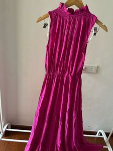 Fuschia Pink Tiered Maxi