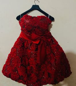Red Floral Dress (Sold)