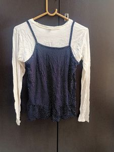 RIO GIRLS Polka-Dot Print Top