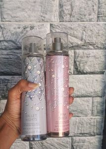 pink suede &amp; Ballet night body mist combo