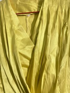 Yellow Peplum Top