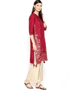 Aurelia Maroon Kurta