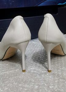 Classic White Pointed Heels