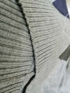 New Plaid Sweater Vest (Grey)