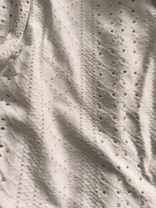 Cute Girls&#39; White Eyelet Shirt