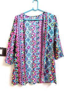 Printed Co ord Set - Shrug and Shorts