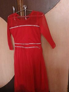 Red Mini Dresses Only Diamond Strip Is Little Out