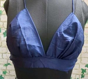 Blue Bralette Top Blouse All Size (28 TO 36)